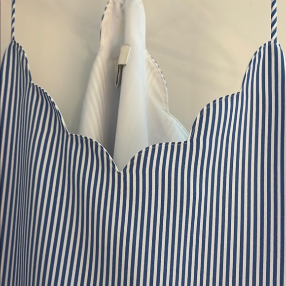 J.Crew Factory Size 6 Blue and White Striped Cami Top - Picture 17 of 17